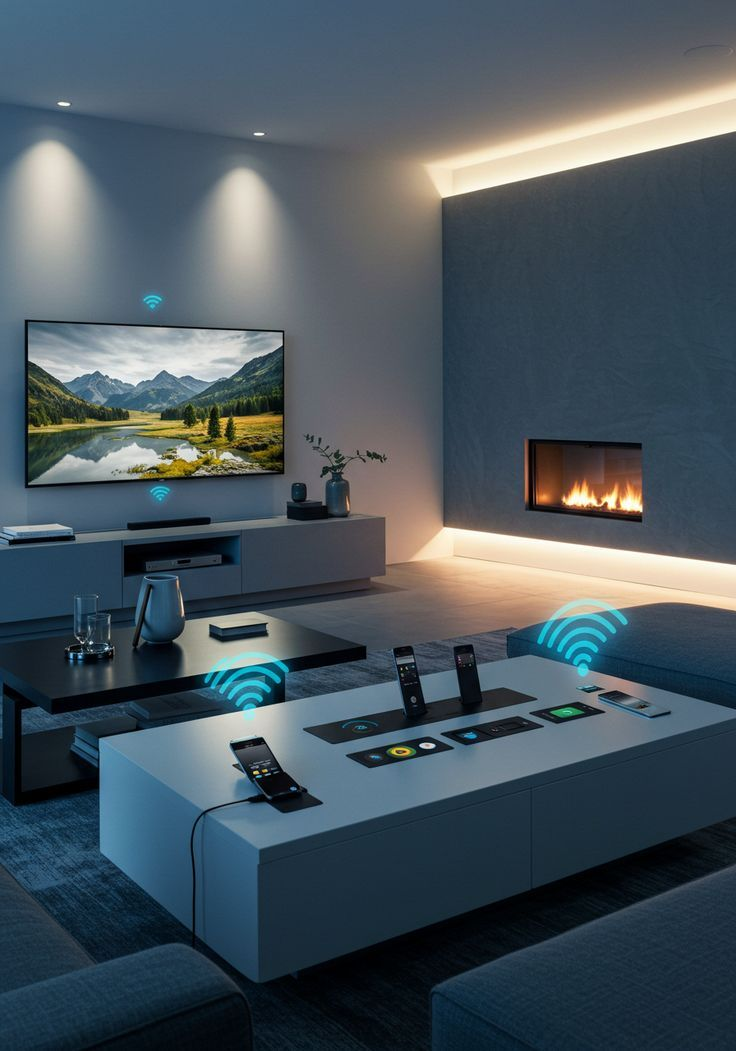 Futuristic Smart Home Living