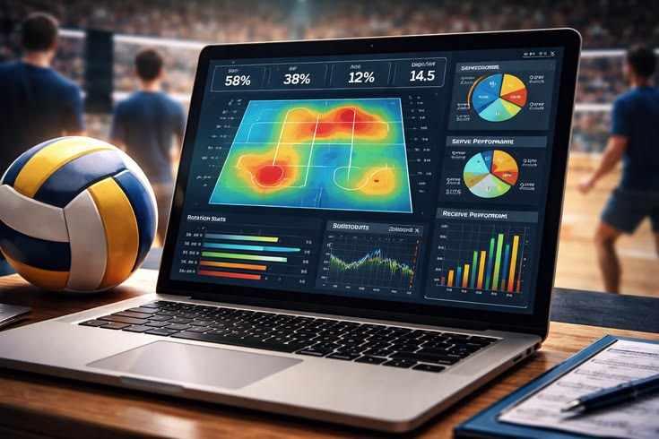 Volleyball Analytics with R  The Complete Guide to Match Data Sideout Efficiency Serve Pressure Heatmaps and Predictive Models R Programming Books 11zon